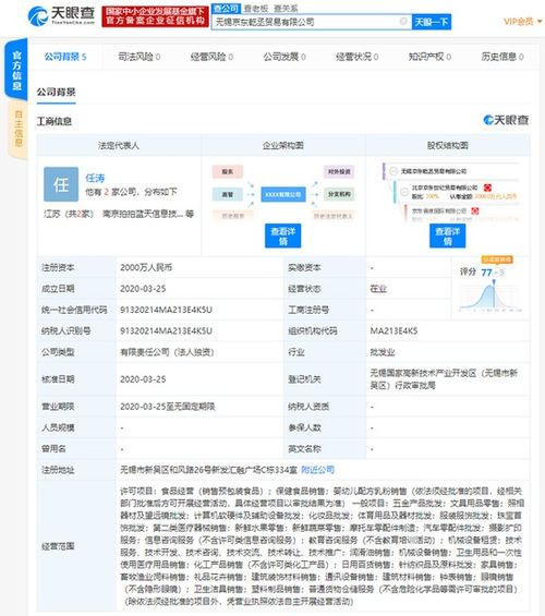 京東成立新公司 經(jīng)營(yíng)范圍涉及醫(yī)療用品 器械銷售等